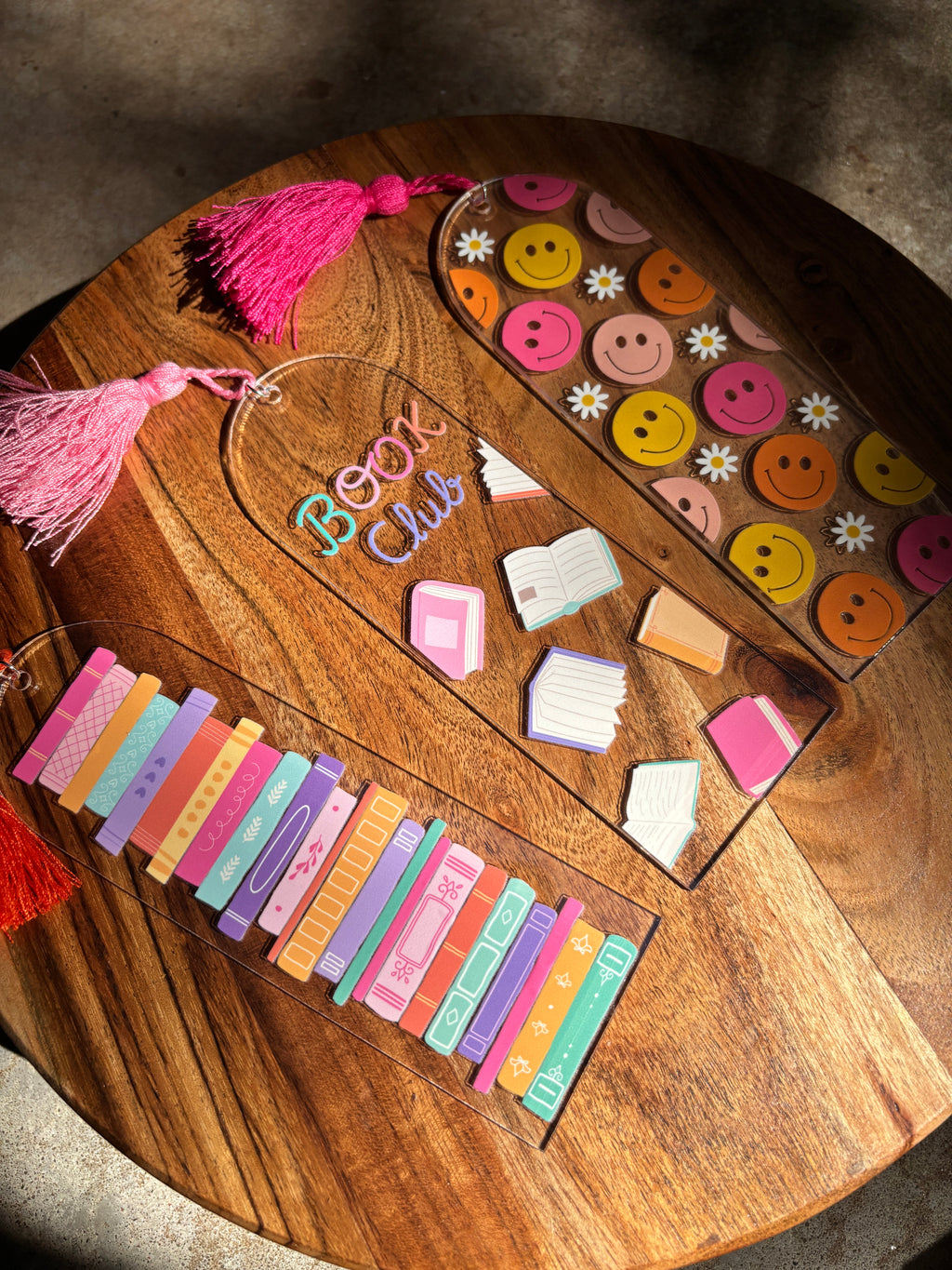 Acrylic Tassle Bookmarks