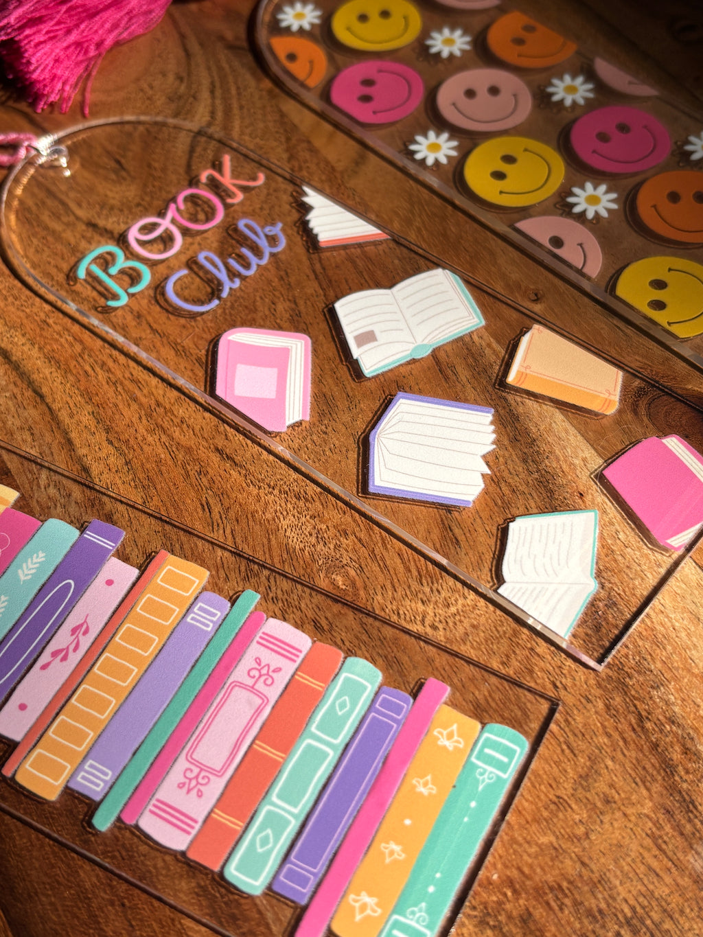 Acrylic Tassle Bookmarks