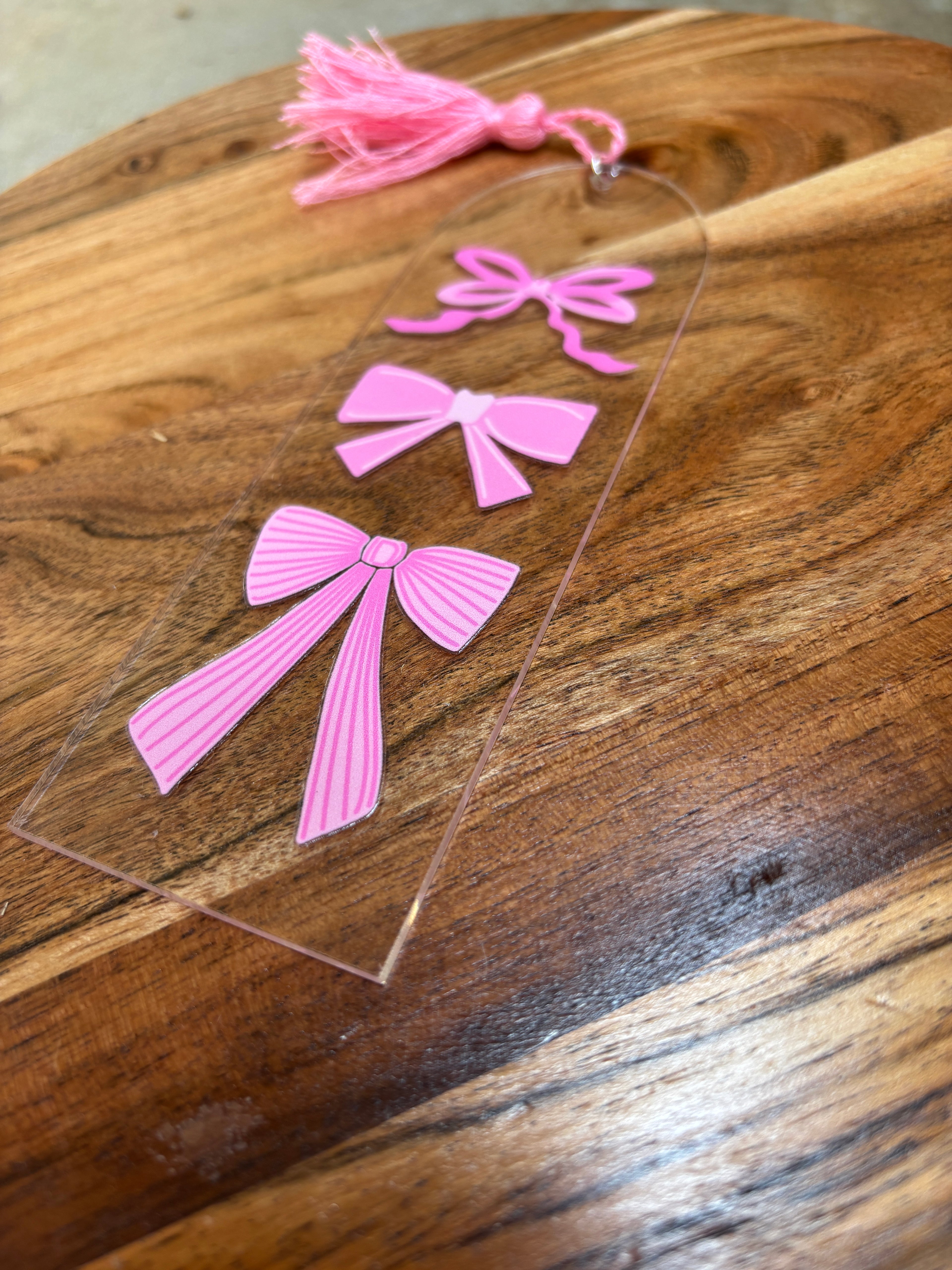 Acrylic Tassle Bookmarks