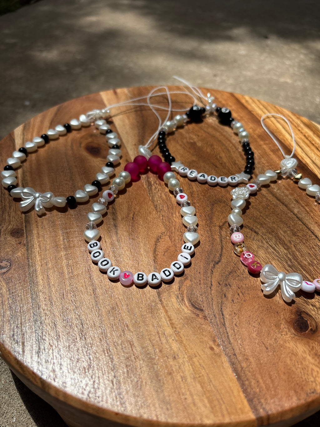 Bookish Beaded  Wrist Straps